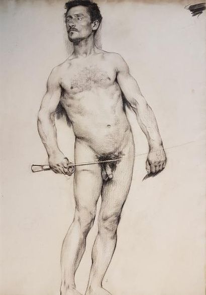 Gustave POETZSCH (1870-1950)
HOMME NU AU...