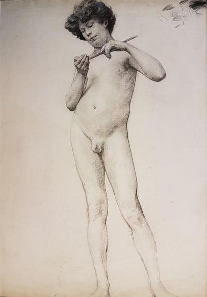 Gustave POETZSCH (1870-1950)
HOMME NU AU...