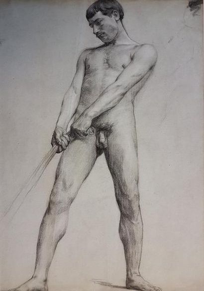 Gustave POETZSCH (1870-1950)
ÉTUDE D'HOMME...