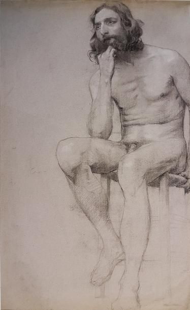 Gustave POETZSCH (1870-1950)
ÉTUDE D'HOMME...