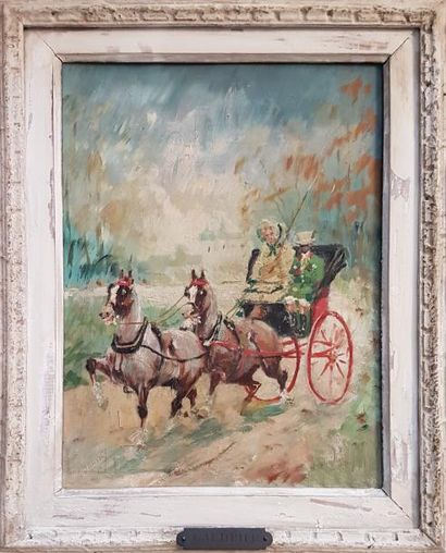 A. BAUDRIER (XXème siècle)
CALÈCHE ET SON...