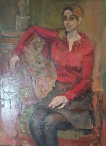 Zygmunt SCHRETER (1896-1977)
FEMME ASSISE.
Huile...