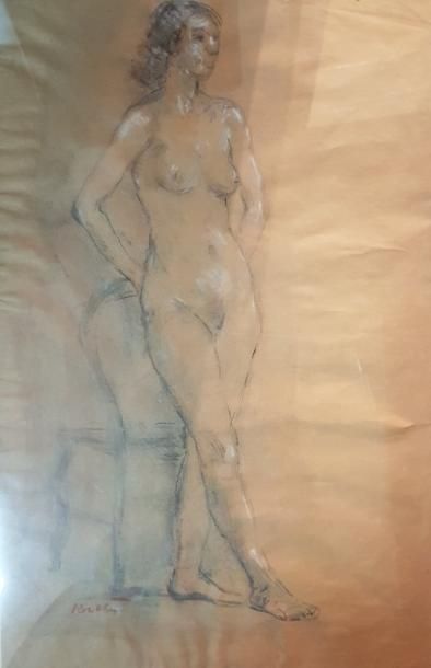 Léopold KRETZ (1907-1990)
MODÈLE DEBOUT APPUYÉ...