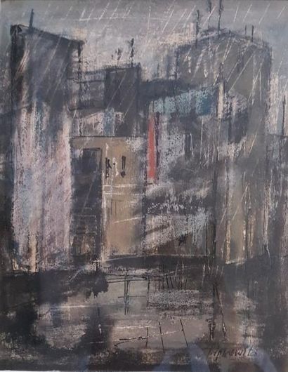 Eugen LIPKOWITCH (1924-1987)
IMMEUBLES.
Dessin...
