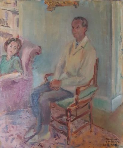 Moussia TOULMAN (1903-?)
COUPLE ASSIS DANS...
