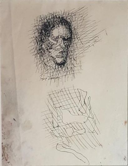 Jacques VILLON (1875-1963)
TÊTE DE FEMME,...