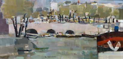 André LA VERNEDE (1899-1971)
VUE DES QUAIS...