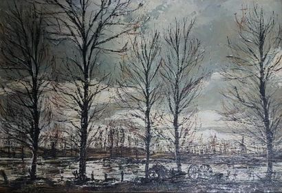 Jean CARZOU (1907-2000)
PAYSAGE DE DÉSOLATION.
Huile...