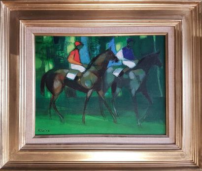 Camille HILAIRE (1916-2004)
LES DEUX CAVALIERS.
Huile...