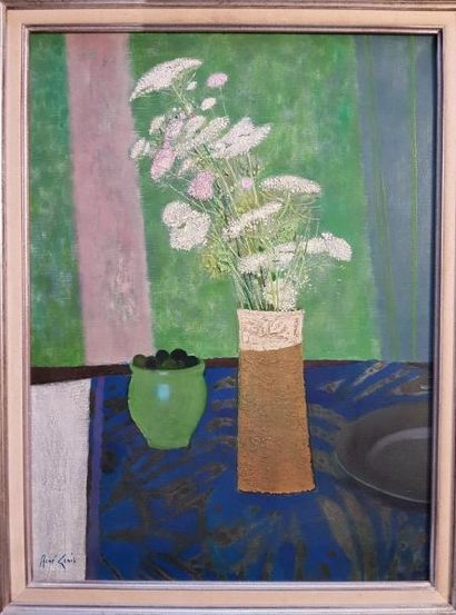 René GENIS (1922-2004)
LES OLIVES MÉLANGÉES.
Huile...