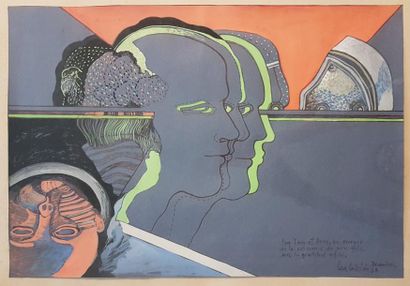 Léa LUBLIN (1929-1999)
PARIS, DÉCEMBRE 1967.
Gouache...