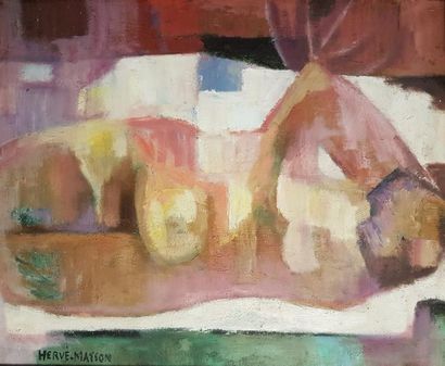 Hervé MASSON (1918-1999)
NU ROSE.
Huile sur...