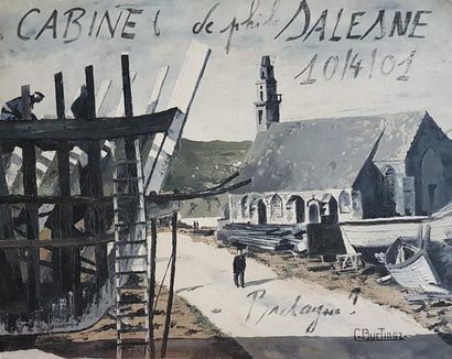 C. BURTIN (XXème siècle)
BRETAGNE.
Huile...