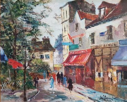 Gino MILANI (1921-2016)
PLACE DU TERTRE.
Huile...