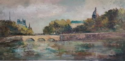 Gino MILANI (1921-2016)
PARIS-NOTRE-DAME.
Huile...
