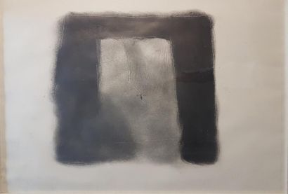 Denis GODEFROY (1949-1997)
COMPOSITION.
Fusain...