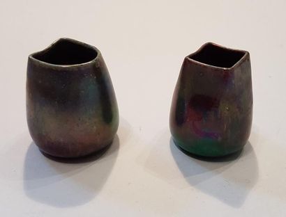 Clément MASSIER (1844-1917)
Deux petits vases...