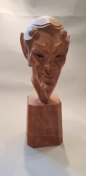 MAX LE VERRIER (1891-1973)
TÊTE DE SATYRE...