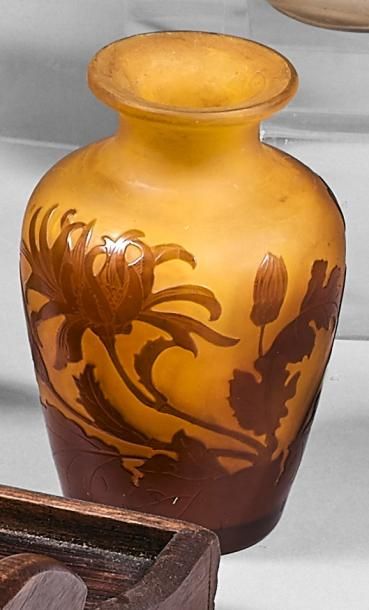 Émile GALLÉ (1846-1904)
Vase de forme balustre...