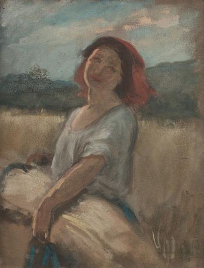 Jean SCOHY (1824-1897)

PAYSANNE À LA GERBE...