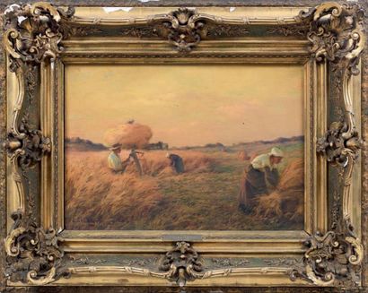 Ernest CHATEIGNON (1863-circa 1910)

MOISSONNEURS.
Huile...