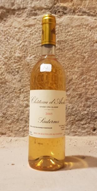 Cinq bouteilles Sauternes, Château d'Arche,...