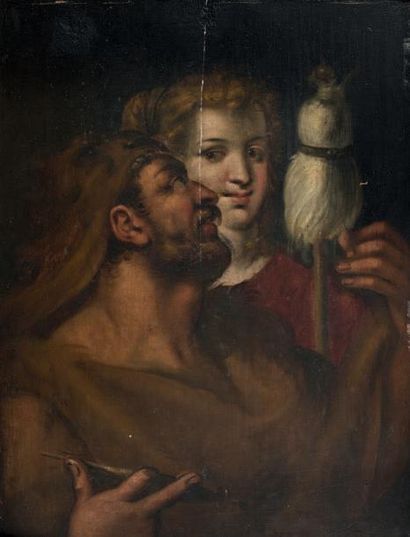 École FLAMANDE du XVIIème siècle: HERCULE...