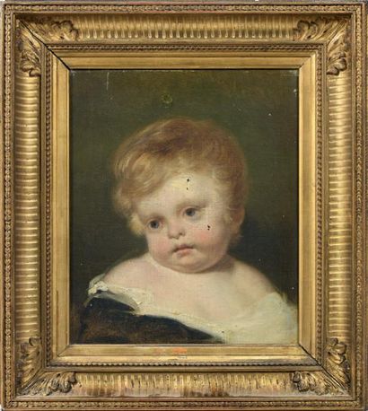 ECOLE FRANCAISE DU XIXème siècle

TETE D'ENFANT.
Huile...