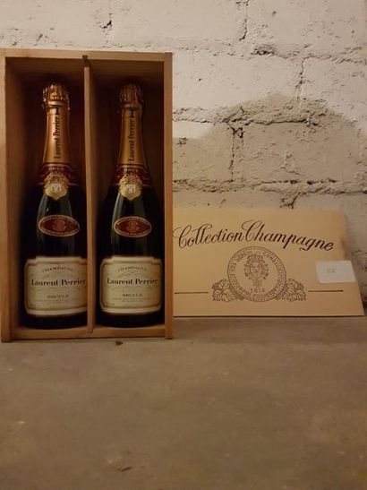 Deux bouteilles Champagne Laurent Perrier,...