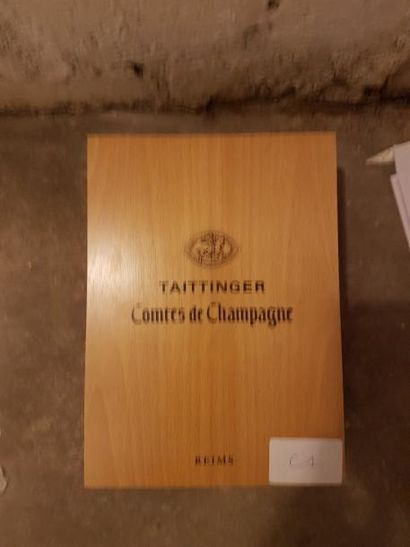 Deux bouteilles Champagne Taittinger Comtes...