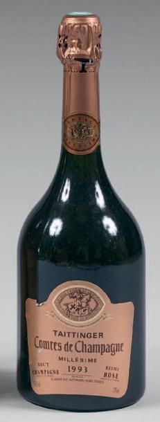 Deux bouteilles Champagne Taittinger Comtes...