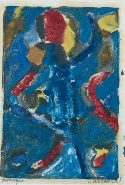 Jacques GERMAIN (1915-2001)
FIGURE, 72.
Monotype,...