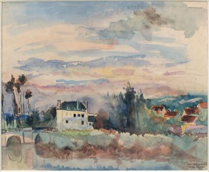 Jean DUFY (1888-1964)
PAYSAGE, LA HAYE DESCARTES,...