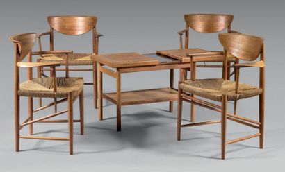 Travail DANOIS vers 1960-1970
Quatre fauteuils,...