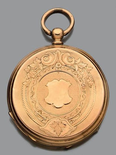 Montre de gousset en or jaune 18K (750),...