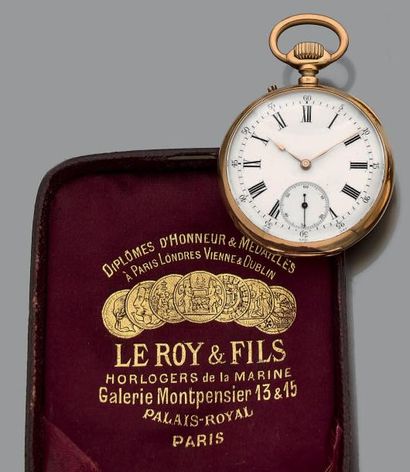 Montre de gousset en or jaune 18K (750) à...