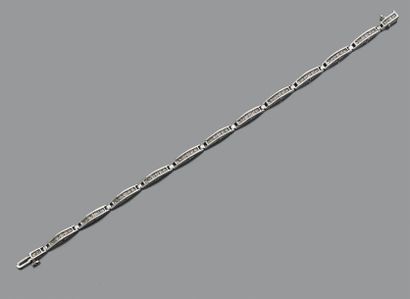 Bracelet en alliage d'or 14K (585) articulé...
