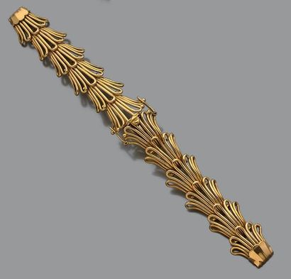 Bracelet de montre en or jaune 18K (750)...