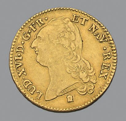 Louis XVI (1774-1793).
Double-louis au buste...