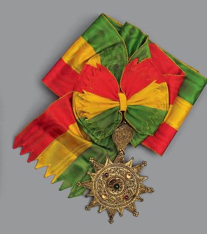 ÉTHIOPIE
Bijou de Grand-croix de l'Ordre...