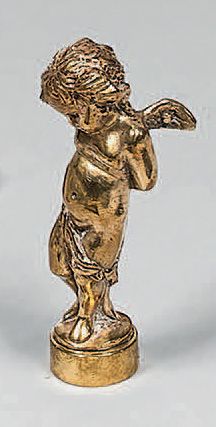 Cachet en bronze argenté représentant « L'Amour...