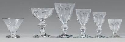 BACCARAT France
Partie de service de verres...