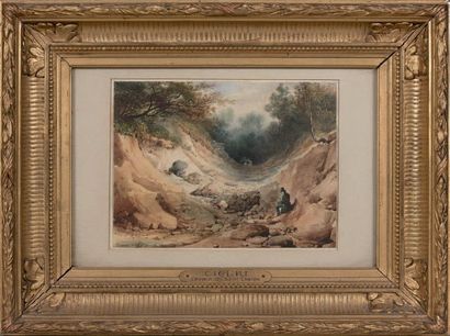 Eugène CICERI (1813-1890)

PROMENEUR ASSIS...