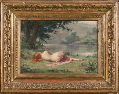 Léon HODEBERT (1852-1914)

BAIGNEUSE ENDORMIE...