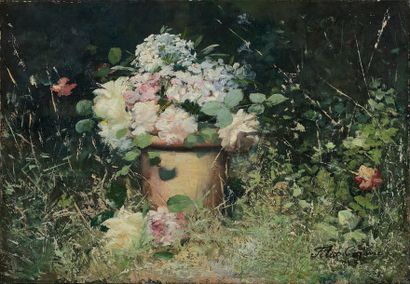 Félix CARME (1863-1938)
GRANDE JARRE DE FLEURS...