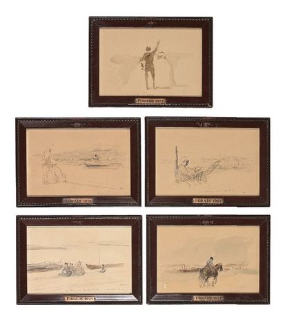 Jean-Louis FORAIN (1852-1931)

Série de cinq...