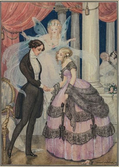 Gerda WEGENER (1885-1940)
COUPLE GALANT SOUS...
