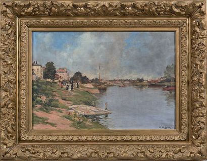 Raymond ALLEGRE (1857-1933)

BORD DE SEINE,...