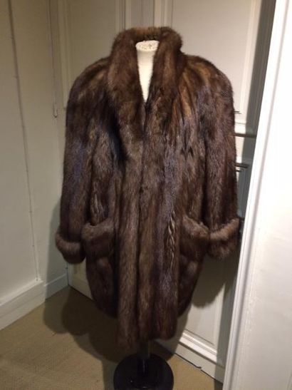 BIRGER CHRISTENSEN – RAD. Manteau en zibeline,...
