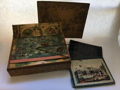 Lot comprenant :

- Puzzle Atlas deux cartes...
